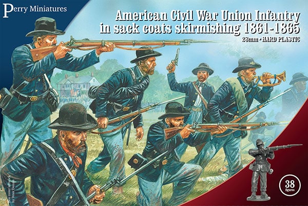ACW 120 American Civil War Union Infantry est la nouvelle boite des frères perry pour vos armées de la guerre de secession americaine