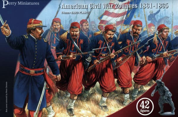 ACW70 Zouaves est la nouvelle boite des frères perry pour vos armées de la guerre de secession americaine incluanrt des figurines en 28mm