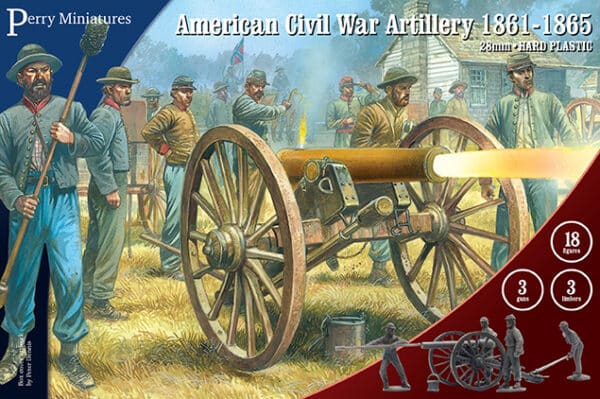 ACW 90 American Civil War Artillery est la nouvelle boite des frères perry pour vos armées de la guerre de secession americaine incluanrt des figurines en 28mm