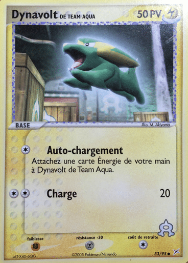 Dynavolt reverse 53/95 Team magma vs Team Aqua est un moyen simple et original de collectionner votre série préféré. Les cartes sont protégées.