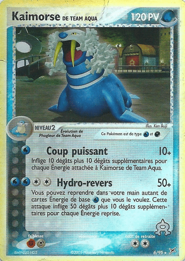 Kaimorse Holo 06/95 Team magma vs Team Aqua est un moyen simple et original de collectionner votre série préféré. Les cartes sont protégées.
