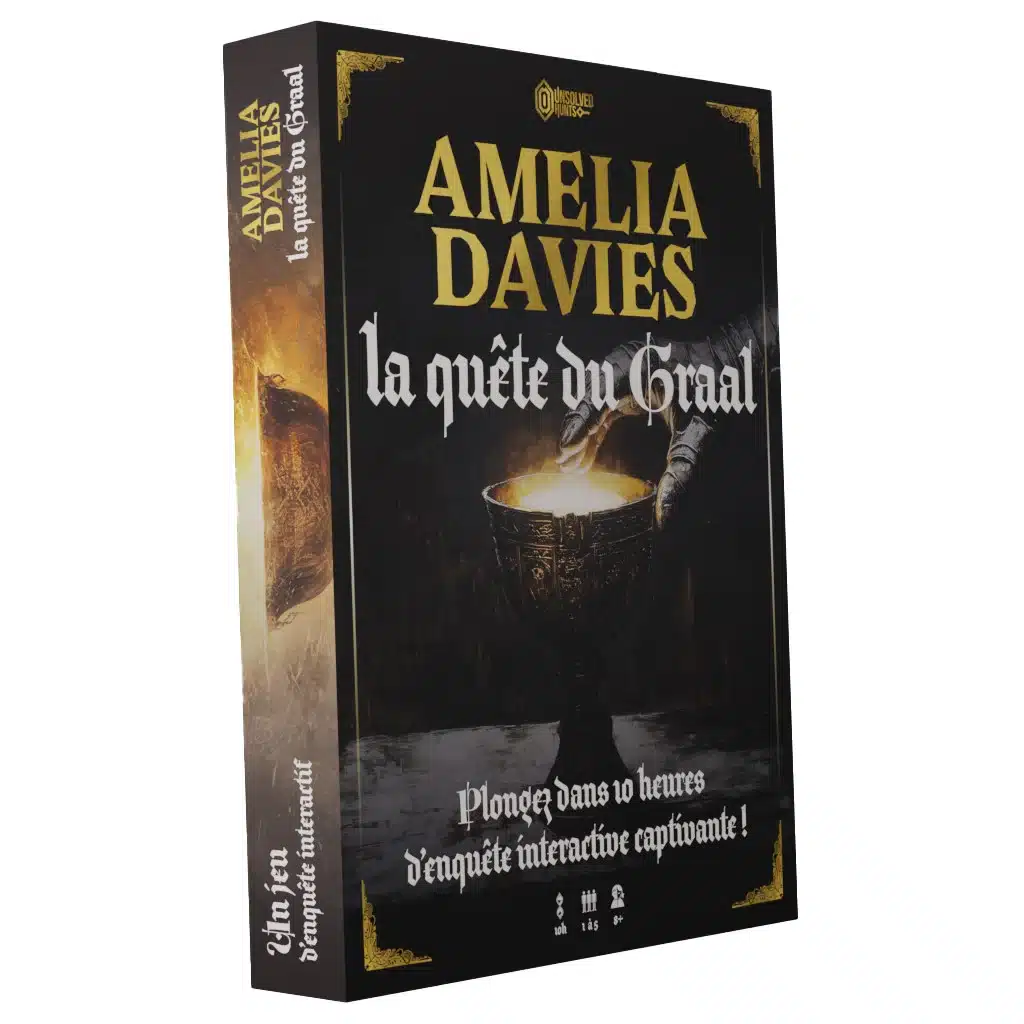 Amélia Davies La Quête du Graal, la première chasseuse de trésors privée, et plongez dans une quête palpitante à travers trois chapitres captivants.