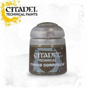 Les peintures technical sont des acryliques de qualité supérieure, un vaste éventail de teintes pour peindre vos figurines, le Technical Typhus Corrosion