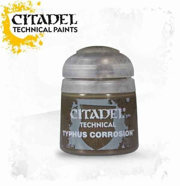 Les peintures technical sont des acryliques de qualité supérieure, un vaste éventail de teintes pour peindre vos figurines, le Technical Typhus Corrosion