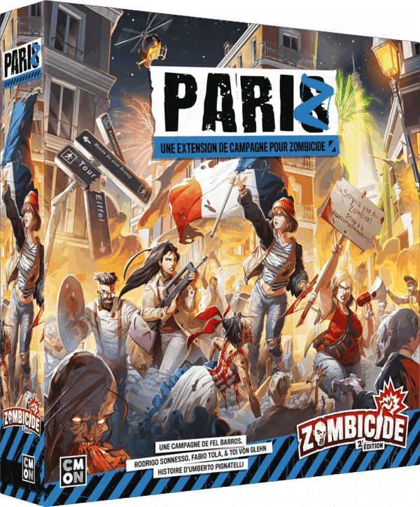 Zombicide PariZ est la prochaine extension, pour la saison 2 du monument qu'est zombicide , l'un des meilleurs coopératif en jeu de plateaux