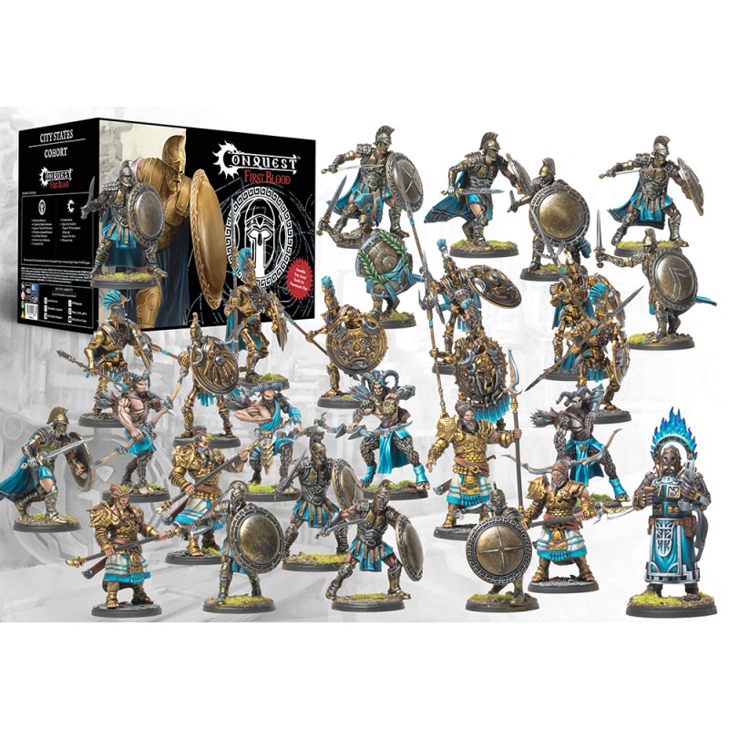 Cohort - City States est la nouvelle boite de Para-bellum pour jouer à la version escarmouche de leur jeu : Le mode First Blood