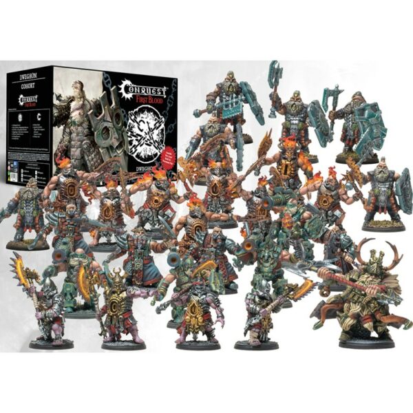 First Blood Cohort - Dweghom est la nouvelle boite de Para-bellum pour jouer à la version escarmouche de leur jeu : Le mode First Blood
