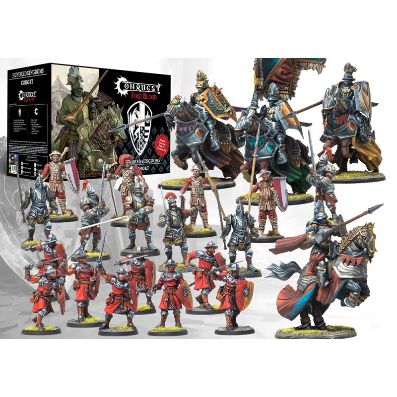 Cohort - Hundred Kingdoms est la nouvelle boite de Para-bellum pour jouer à la version escarmouche de leur jeu : Le mode First Blood