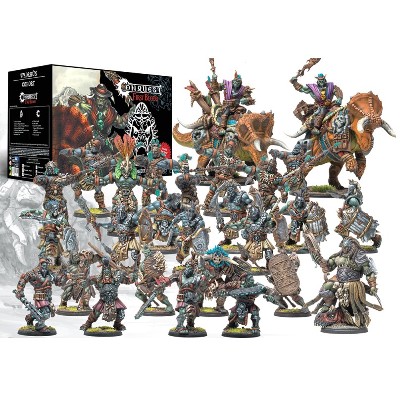 First Blood Cohort - W'adrhun est la nouvelle boite de Para-bellum pour jouer à la version escarmouche de leur jeu : Le mode Fist Blood