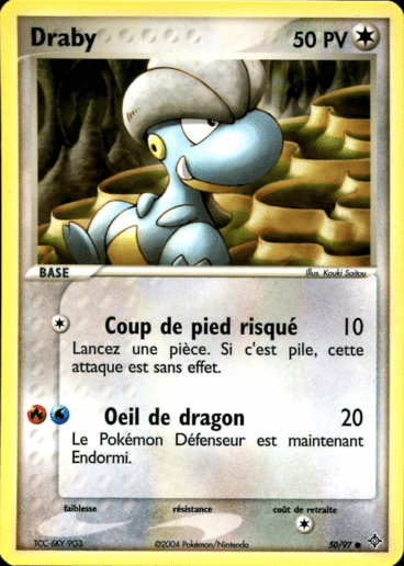 Draby reverse 50/97 Dragon est un moyen simple et original de collectionner votre série préféré. Les cartes sont protégées.