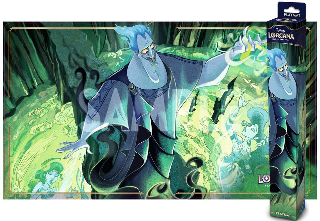 Playmat Hadés fait partie des nombreux accessoires accompagnant la sortie du chapître 8 de Disney Lorcana Chapitre 8 : Ile d'Archazia