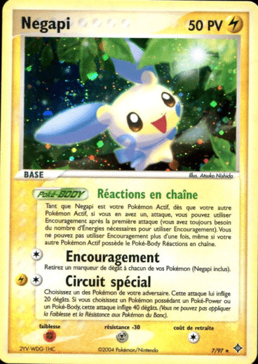 Negapi Reverse 07/97 Dragon est un moyen simple et original de collectionner votre série préféré. Les cartes sont protégées.