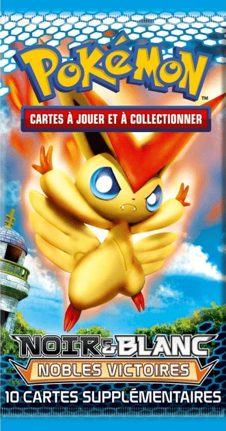 Pokemon Booster Nobles Victoires est un moyen simple et original de collectionner votre série préféré. Tout les boosters seront envoyés protégés.