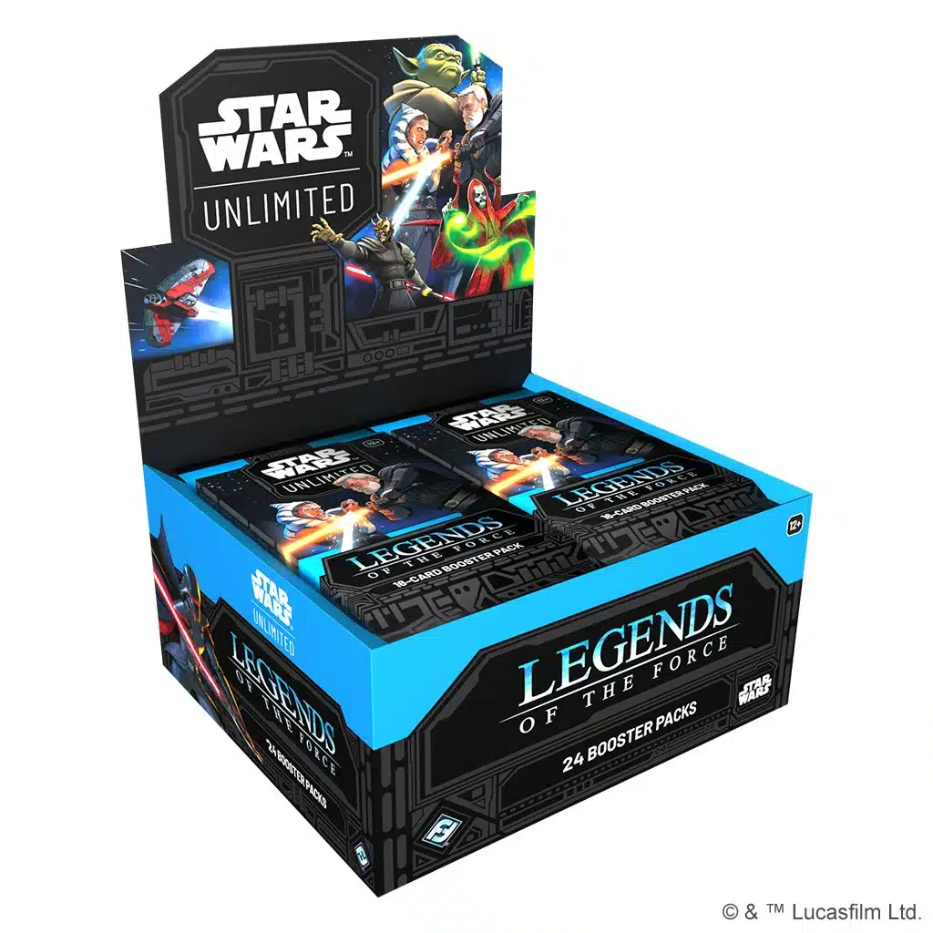 Legends of the Force est la 5 eme edition du formidable jeu de cartes Star Wars Unlimited , découvrez la Display Legendes de la force