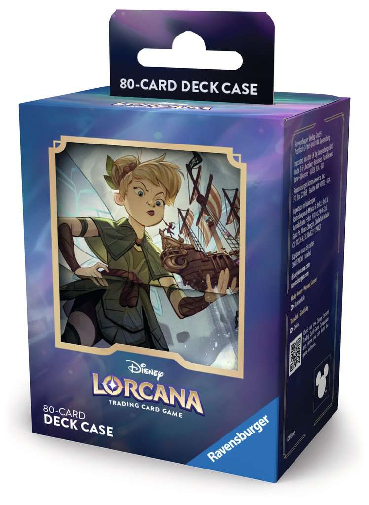 Deck Box Fée Clochette fait partie des nombreux accessoires accompagnant la sortie du chapître 8 de Disney Lorcana Chapitre 8 : Ile d'Archazia