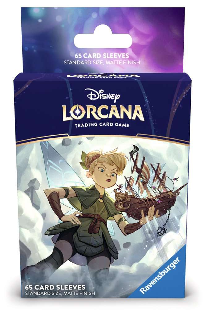 Sleeves Fée Clochette fait partie des nombreux accessoires accompagnant la sortie du chapître 8 de Disney Lorcana Chapitre 8 : Ile d'Archazia