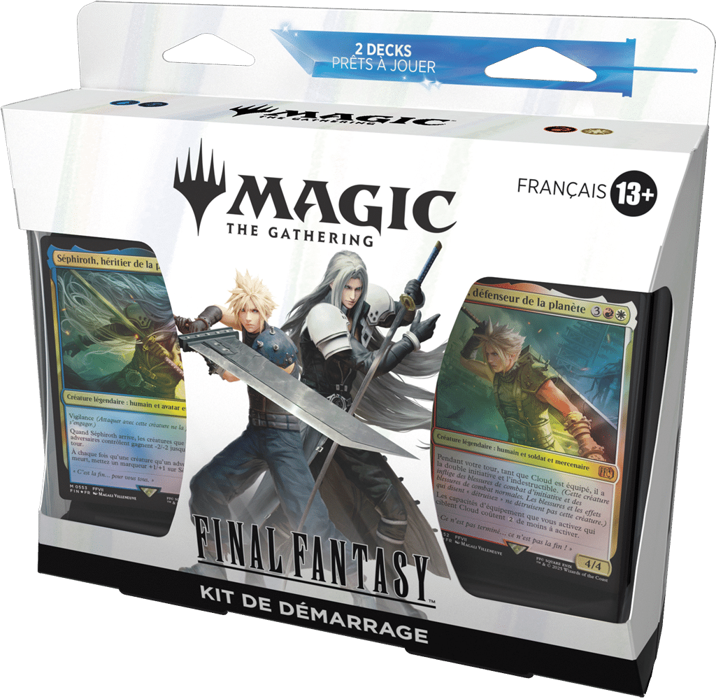 Découvrez Final Fantasy : Kit de démarrage qui accompagne la sortie de cette collaboration entre l'univers du jeu vidéo et cet incontournable jeu de cartes