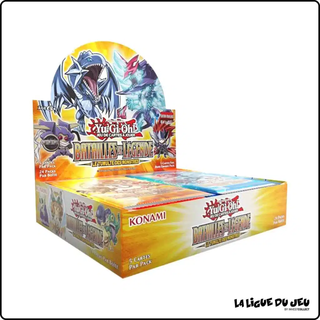 Display de 24 Boosters Le Tumulte des monstres est la nouvelle extension de Yu-Gi-Oh incluant de nouvelles mécaniques de jeu et toujours de superbes cartes