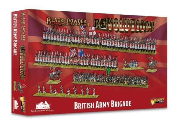 Revolution : British Army Brigade est le nouveau jeu de warlord games sur la revolution americaine,toujours en echelle epic en 13mm