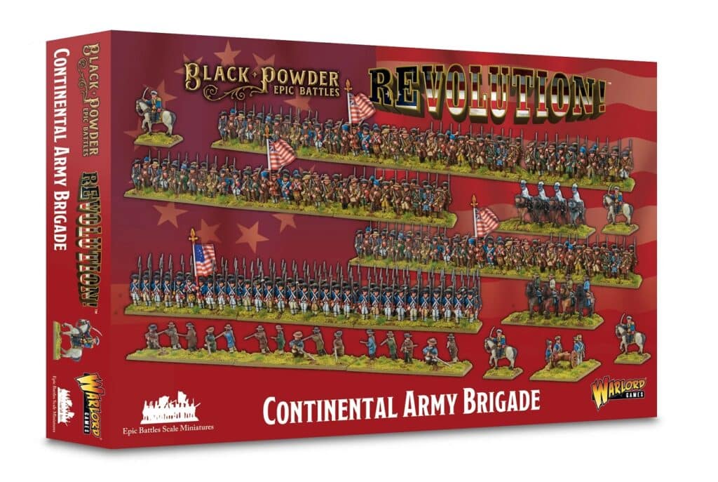 Revolution : Continental Army Brigade est la nouvelle extension pour le jeu epic battle Revolution sur la guerre d'inedpendance américaine