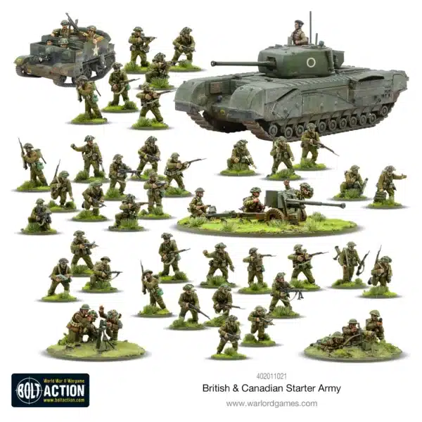 bolt action British & Canadian et tous les autres starters vous permettent de revivre la bataille emblématique des Ardennes de la deuxieme guerre mondiale