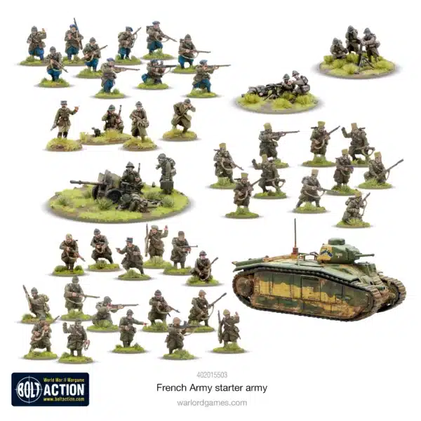 French Army starter army et tous les autres starters vous permettent de revivre la bataille emblématique des Ardennes de la deuxieme guerre mondiale