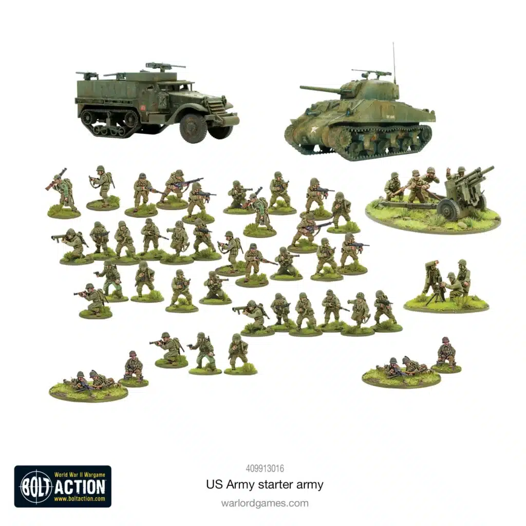 US Army starter army et tous les autres starters vous permettent de revivre la bataille emblématique des Ardennes de la deuxieme guerre mondiale