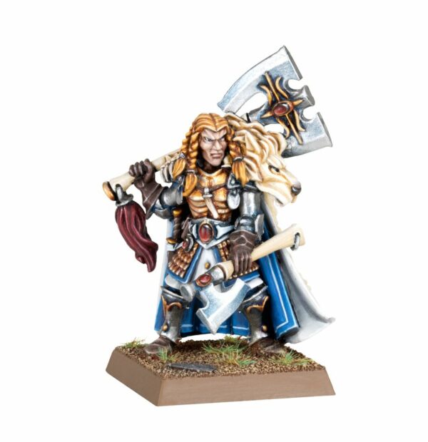 Découvrez les Old World High Elf Realms :Korhil Lionmane, un leader ou porte étendard obligatoire dans toute armée de Haut Elfes