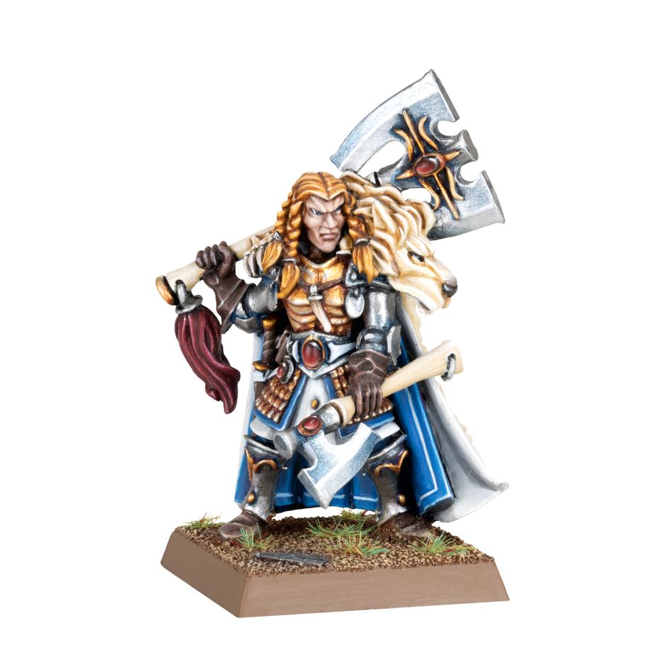 Découvrez les Old World High Elf Realms :Korhil Lionmane, un leader ou porte étendard obligatoire dans toute armée de Haut Elfes