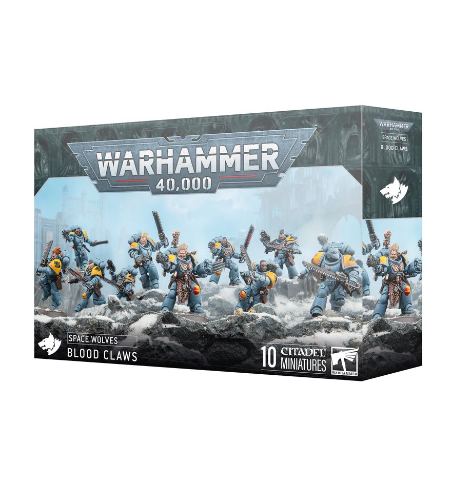 Découvrez Blood Claws V10, une pièce maitresse pour votre collection Space Wolves. Le choix de ligne parfait pour aller à l'assaut des positions ennemis