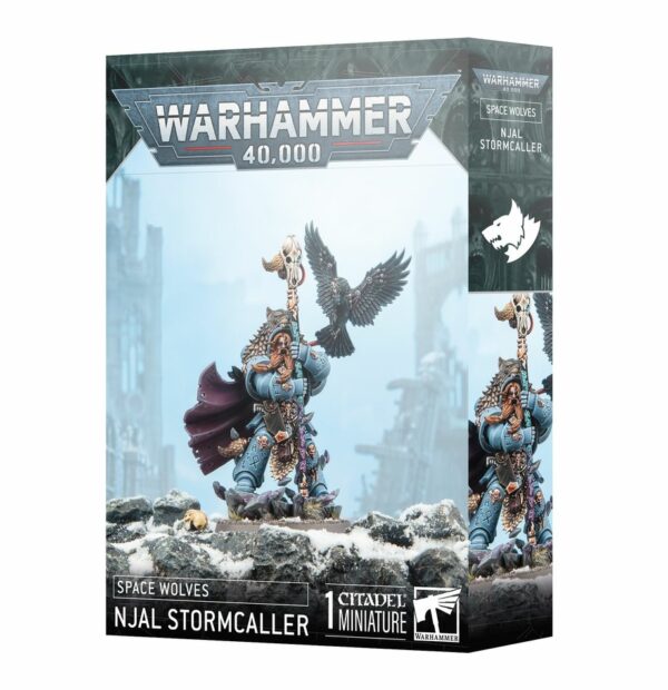 Découvrez Njal Stormcaller V10, une pièce maitresse pour votre collection Space Wolves. Le librarian suprême des Space Wolves