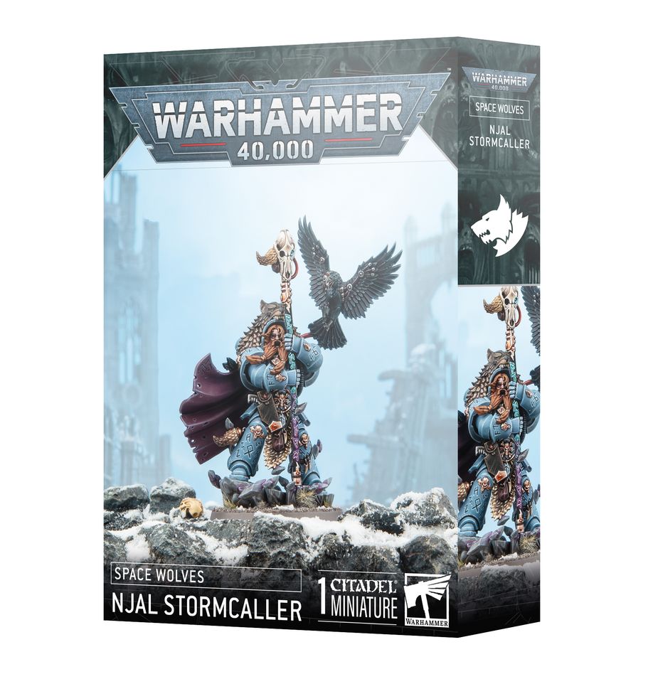 Découvrez Njal Stormcaller V10, une pièce maitresse pour votre collection Space Wolves. Le librarian suprême des Space Wolves