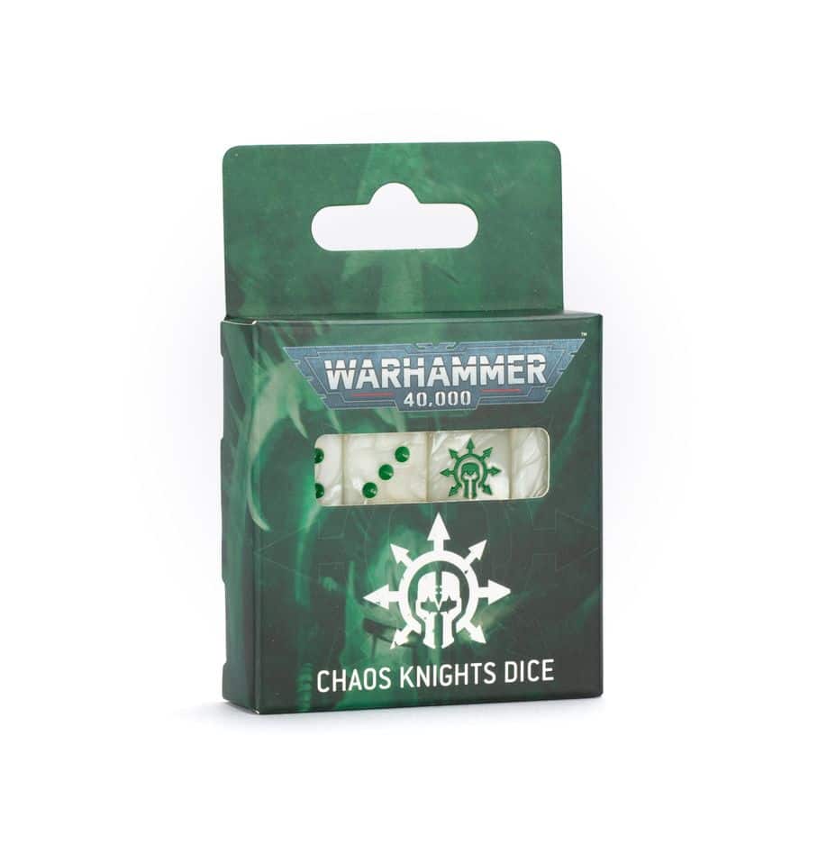 Chaos Knights : Chaos Knight Dice incroyable kit de dés pour jouer et affronter vos adversaires pour la gloire des dieux sombres