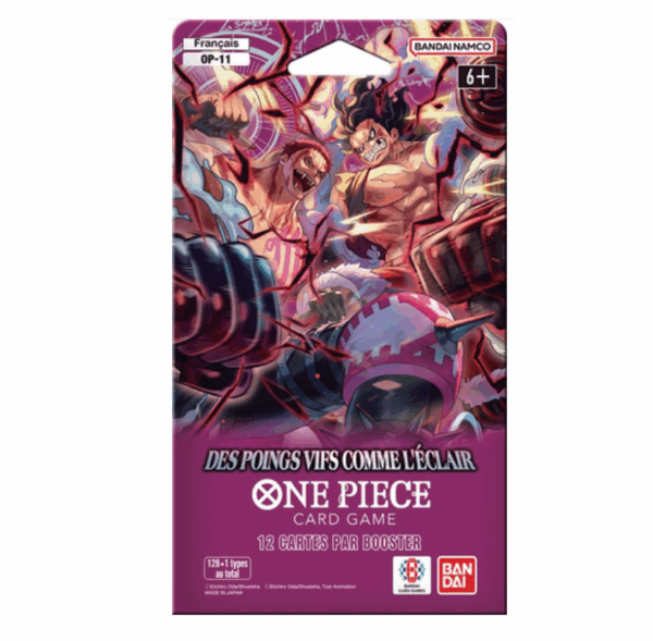 Découvrez le nouveau produit Booster OP11 Des points vifs comme l'éclair FR un produit incontournable pour votre jeu de cartes favori