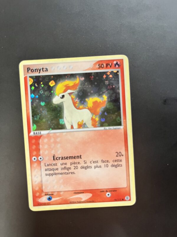 Ponyta revers 76/112 Rouge Feu Vert Feuille – Image 2