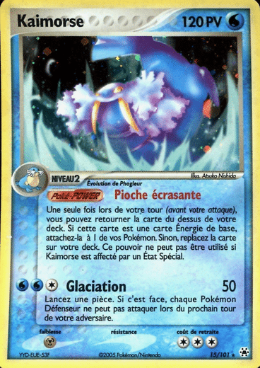 Kaimorse Holo 15/101 Legendes oubliées est un moyen simple et original de collectionner votre série préféré. Les cartes sont protégées.