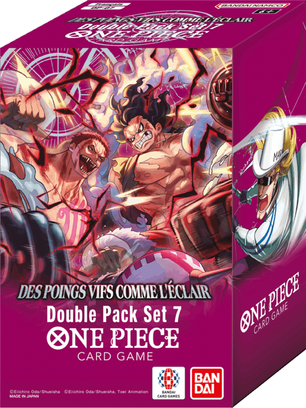 Découvrez le nouveau produit One Piece Double Pack Set DP07 un produit incontournable pour votre jeu de cartes favori à collectionner et à jouer