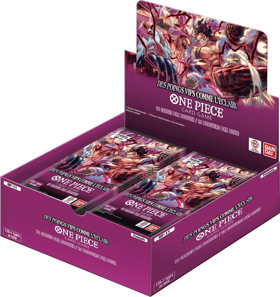 One Piece TCG OP11 est la prochaine edition de one piece , decouvrez toutes ses nouvelles superbes cartes en toute securité avec maxireves