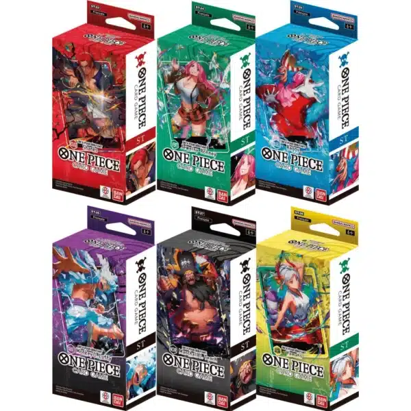 One Piece TCG : Lot de 6 Starter deck ST23-24-25-26-27-28 FR PRECO 26.06.25