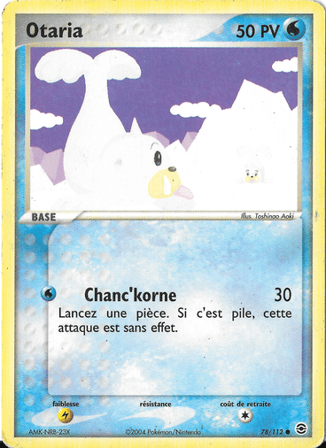 Otaria reverse 78/112 Rouge Feu Vert Feuille est un moyen simple et original de collectionner votre série préféré. Les cartes sont protégées.