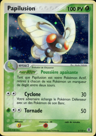 Papilusion Holo 02/112 Rouge Feu Vert Feuille est un moyen simple et original de collectionner votre série préféré. Les cartes sont protégées.