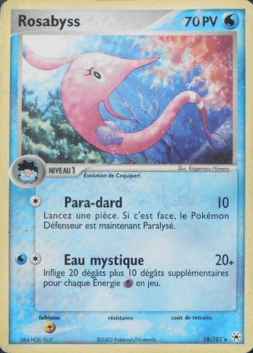 Rosabyss reverse 18/101 Legendes oubliées est un moyen simple et original de collectionner votre série préféré. Les cartes sont protégées.