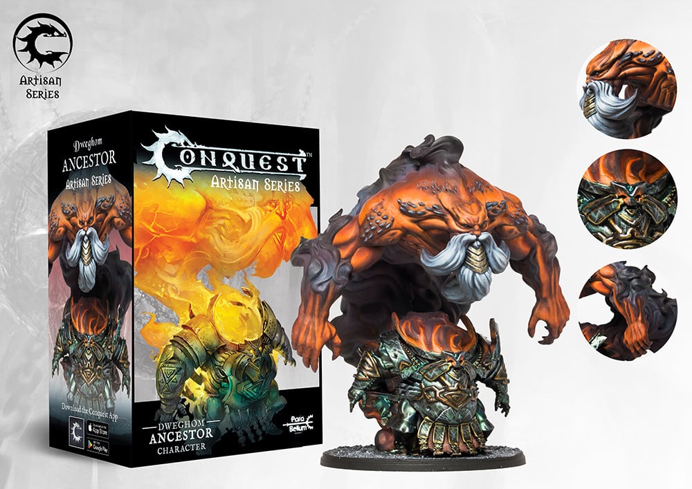 Conquest Ancenstor Artisan Series est la nouvelle boite de Para-bellum qui accompagne la sortie de leur nouvelle armée à orientation japonaise : les Yoroni