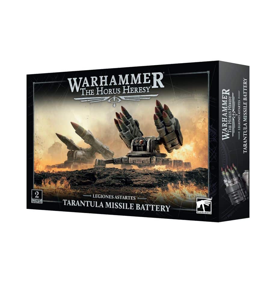 Horus Heresy Tarantula Missile Battery fait partie des sorties qui accompagnent les nouveautées des armées Astartes de notre empereur