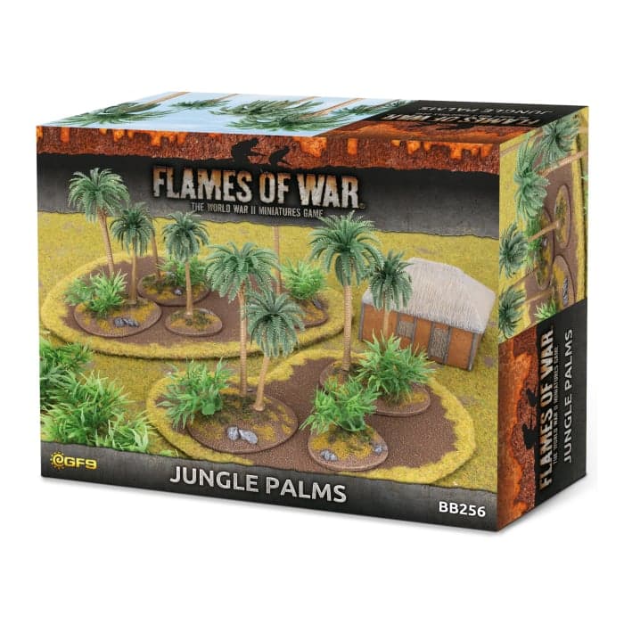 BB256 Jungle Palms fait partie des nouvelles sorties pour la nouvelle extension de Battlefront miniatures pour le jeu Flames of War V4,:Pacific