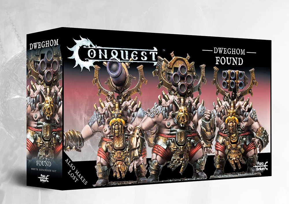 Conquest Found - Dweghom est la nouvelle boite de Para-bellum qui accompagne la sortie de leur nouvelle armée à orientation japonaise : les Yoroni