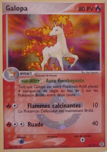 Galopa Holo 13/112 Rouge Feu Vert Feuille est un moyen simple et original de collectionner votre série préféré. Les cartes sont protégées.