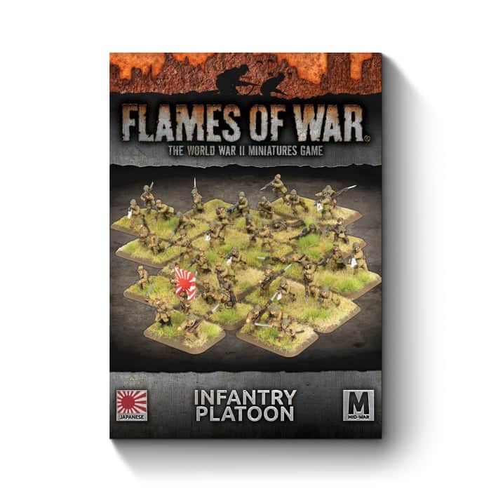 JBX10 Infantry Platoon fait partie des nouvelles sorties pour la nouvelle extension de Battlefront pour le jeu Flames of War V4,:Pacific