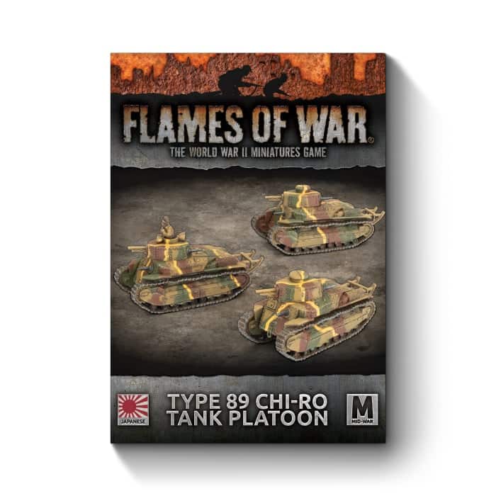 JBX11 Type 89 Chi-Ro Tank Platoon fait partie des nouvelles sorties pour la nouvelle extension de Battlefront pour le jeu Flames of War V4,:Pacific