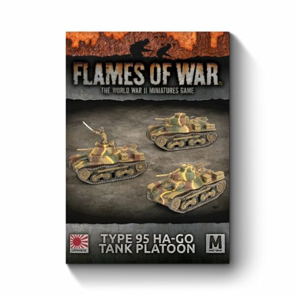 JBX12 Type 95 Ha-Go Light Tank Platoon fait partie des nouvelles sorties pour la nouvelle extension de Battlefront pour le jeu Flames of War V4,:Pacific
